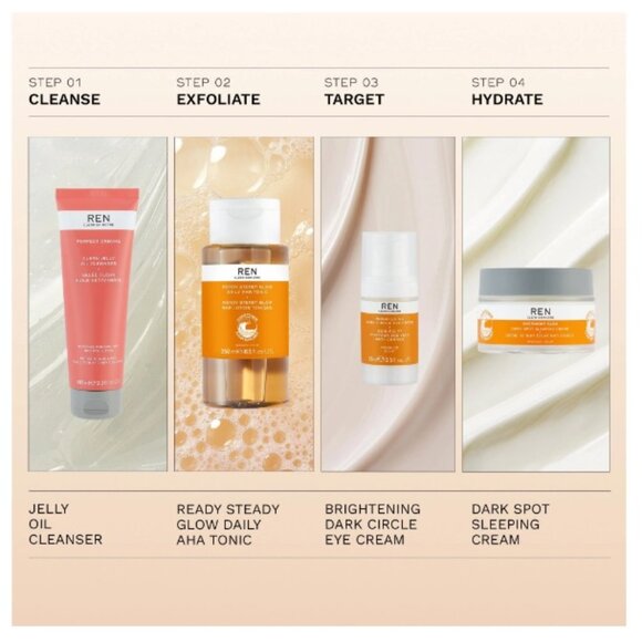 REN Ready Steady Glow Daily Aha Tonic, brighten, smoothen, NEW - Mini 15 ml. - Picture 8 of 12